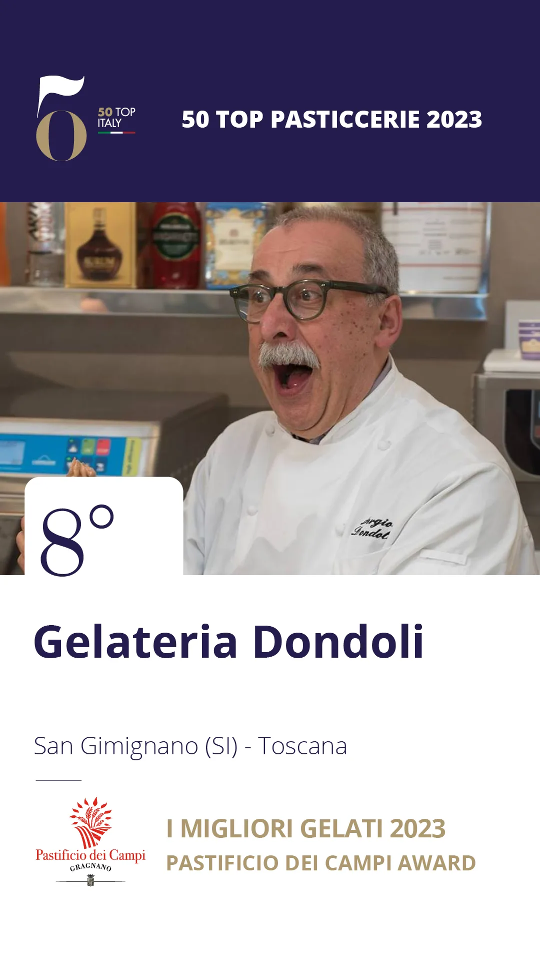8. Gelateria Dondoli - San Gimignano (SI), Toscana