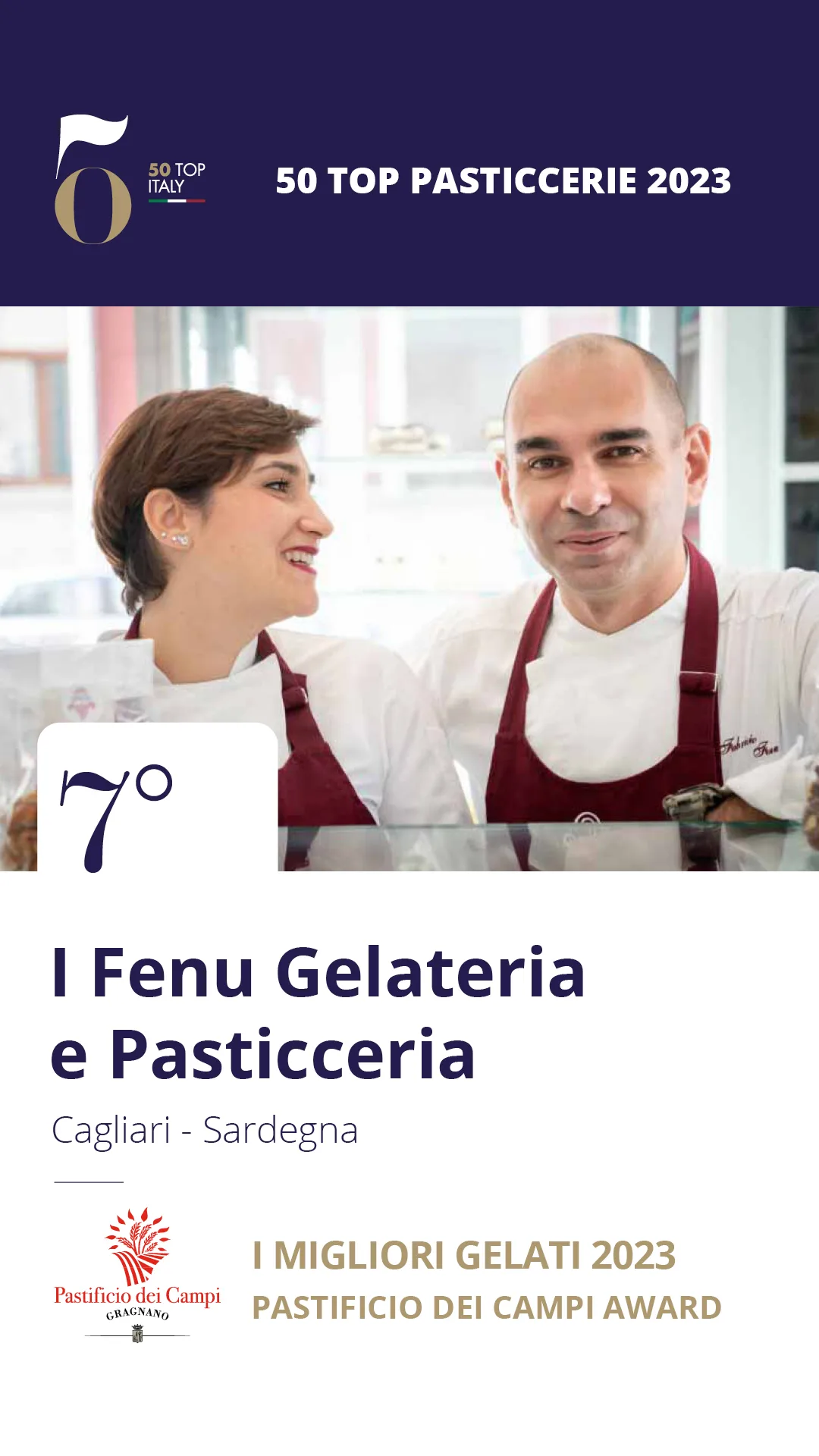 7. I Fenu Gelateria e Pasticceria – Cagliari, Sardegna