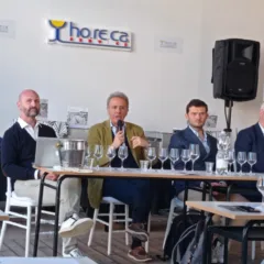 Relatori da sx Civati, Esti, Leoni e Lauciani masterclass Oltre il biologico Progetto Zei