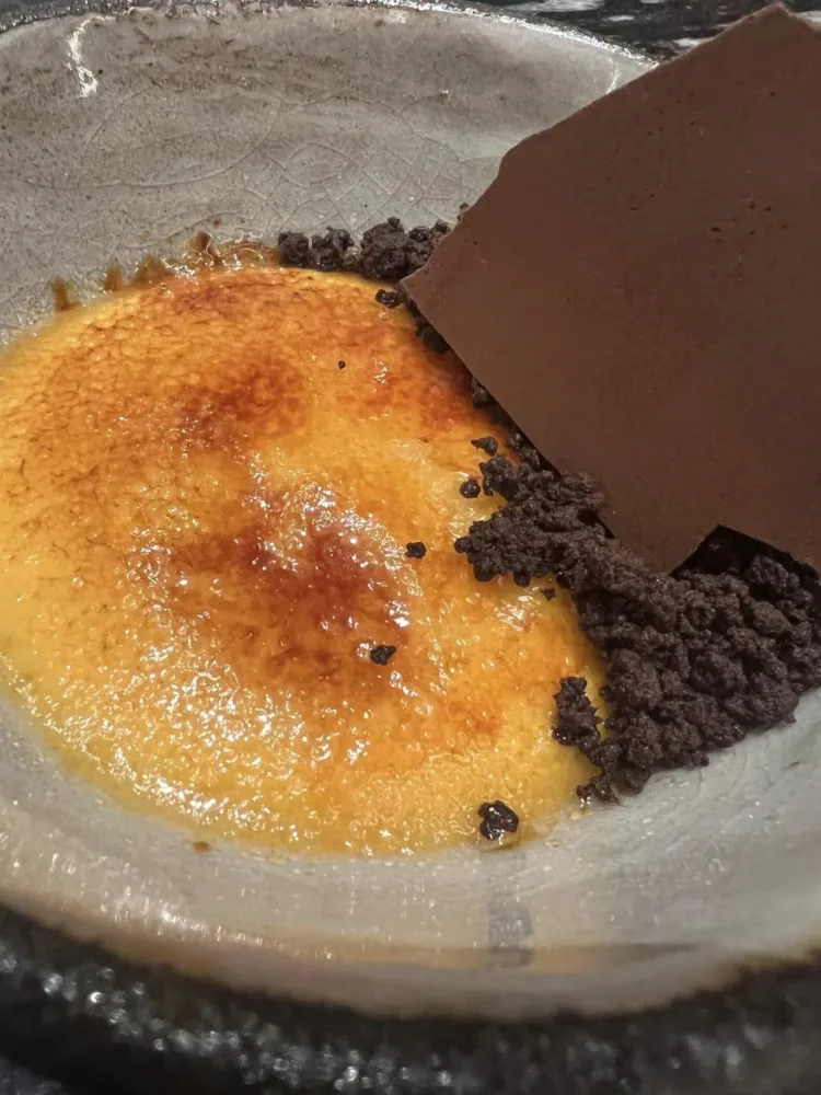 Virens Barcelona - Crema catalana di zucca arrostita e cioccolata