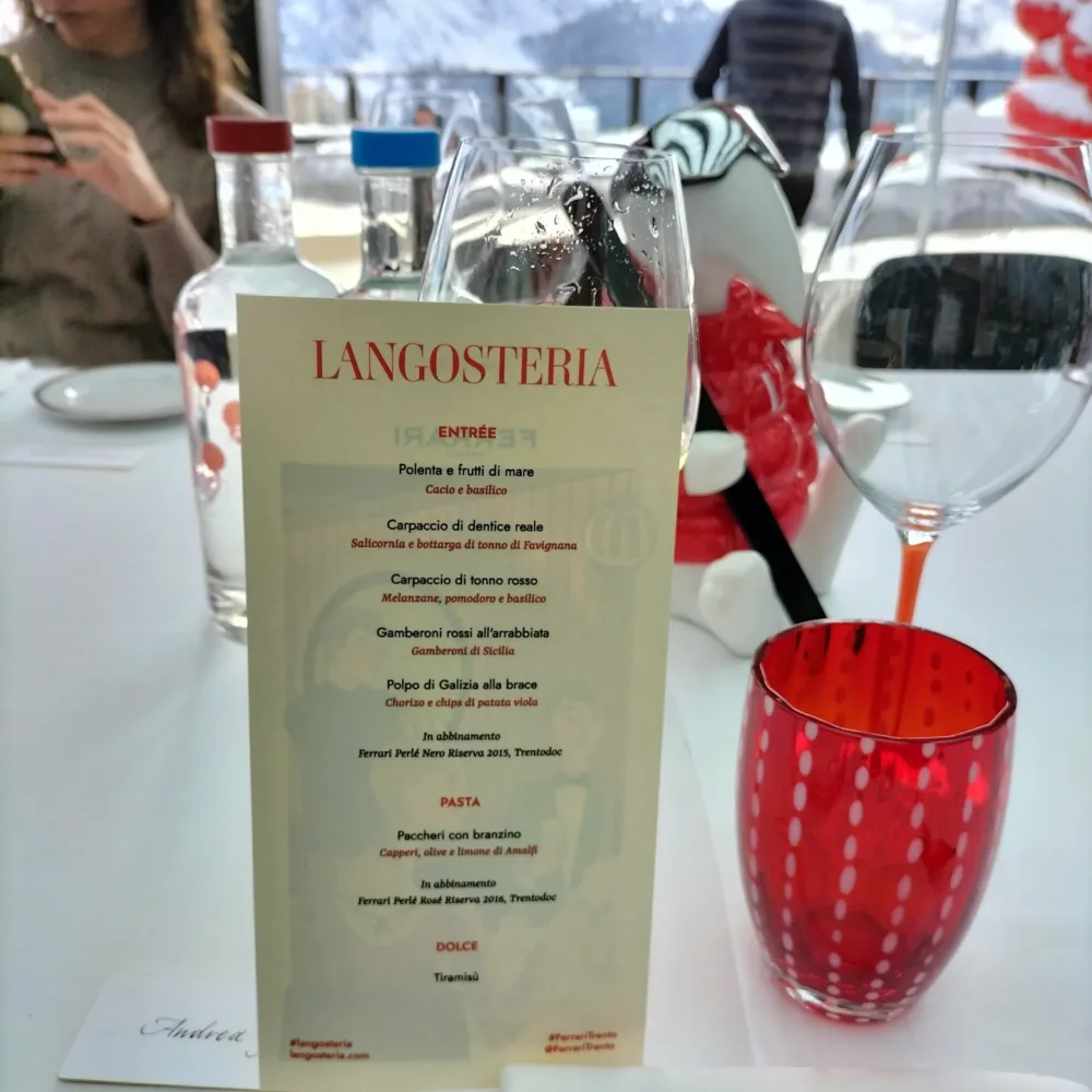 Langosteria menu