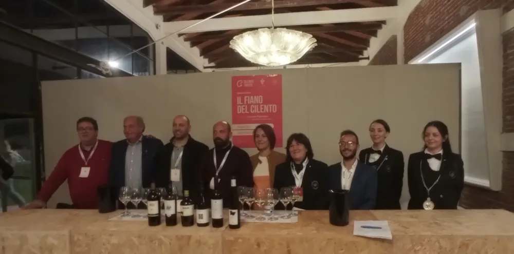 Luciano Pignataro, Maria Sarnataro, produttori cilentani e Sommelier Ais