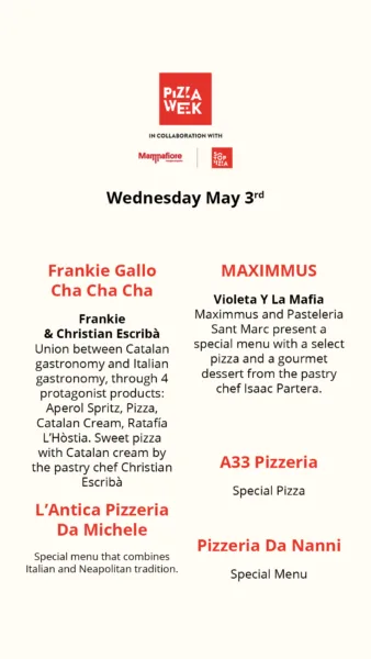 Pizza Week - Barcelona Edition - May 3rd 2023