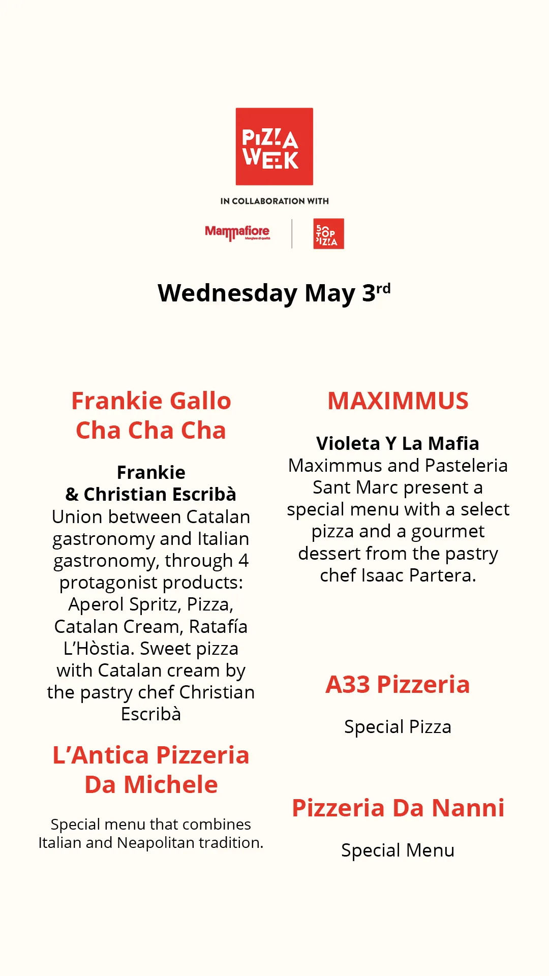 Pizza Week - Barcelona Edition - May 3rd 2023