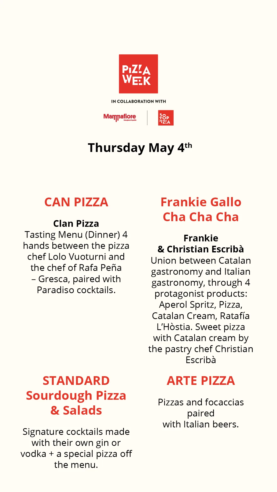 Pizza Week - Barcelona Edition - May 4th 2023