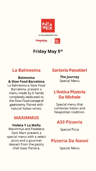 Pizza Week - Barcelona Edition - May 5th 2023