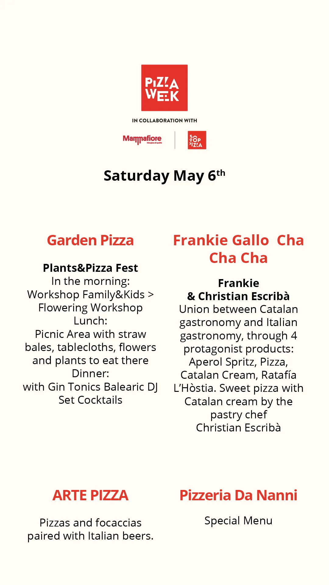 Pizza Week - Barcelona Edition - May 6th 2023