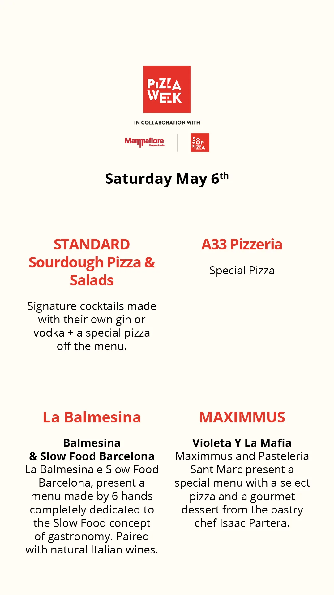 Pizza Week - Barcelona Edition - May 6th 2023