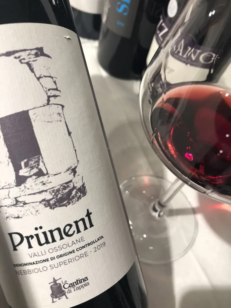 Valli Ossolane DOC Nebbiolo Superiore 2019 Prunent - La cantina di Tappia