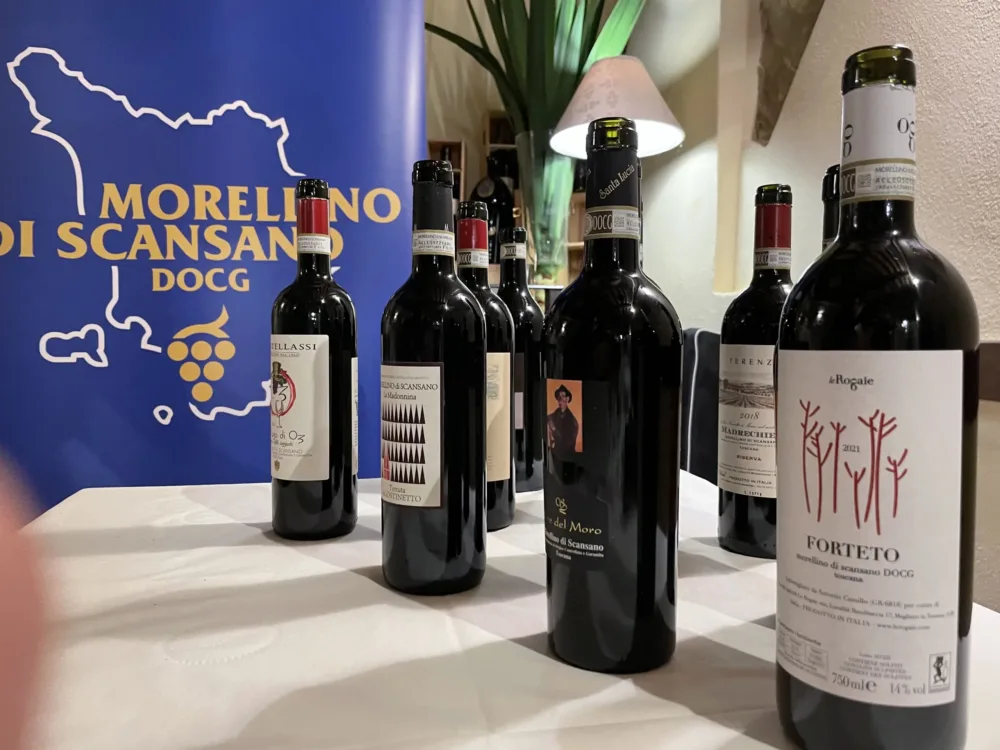 Alcune etichette del Consorzio del Morellino DOCG