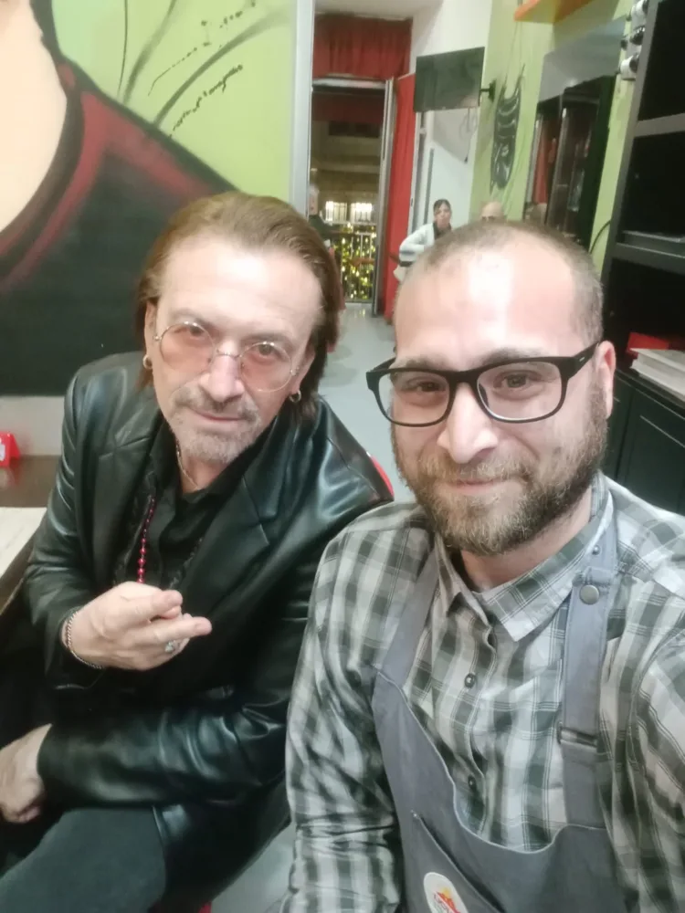 Bono con Christian Capparella
