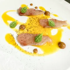 Il carpaccio di ricciola