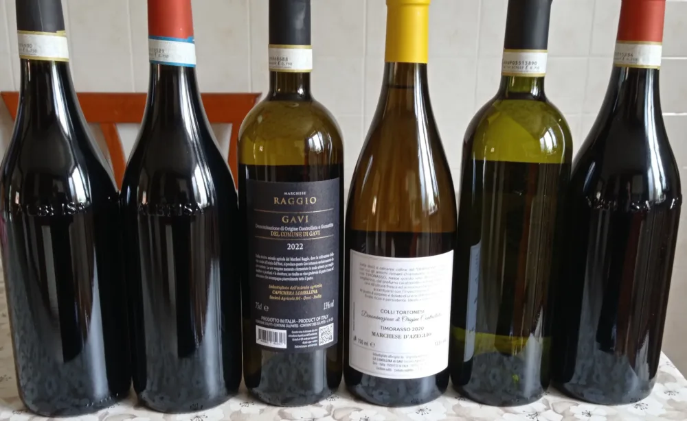 Controetichette vini Marchese D'Azeglio e Marchese Raggio