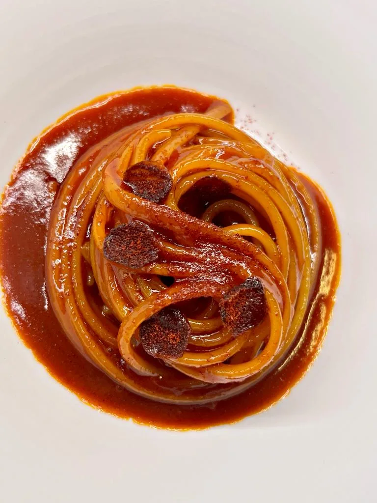 Spaghetto vegetale e peperone crusco di Emin Haziri