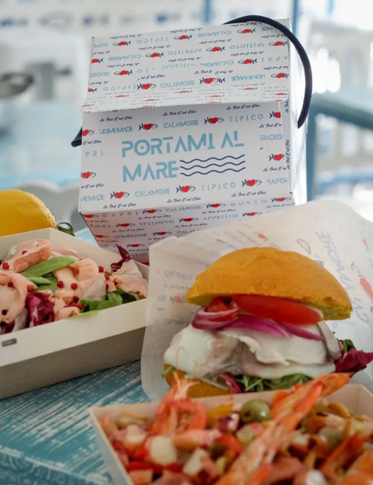 Portami al mare il take away di Calamore Capri