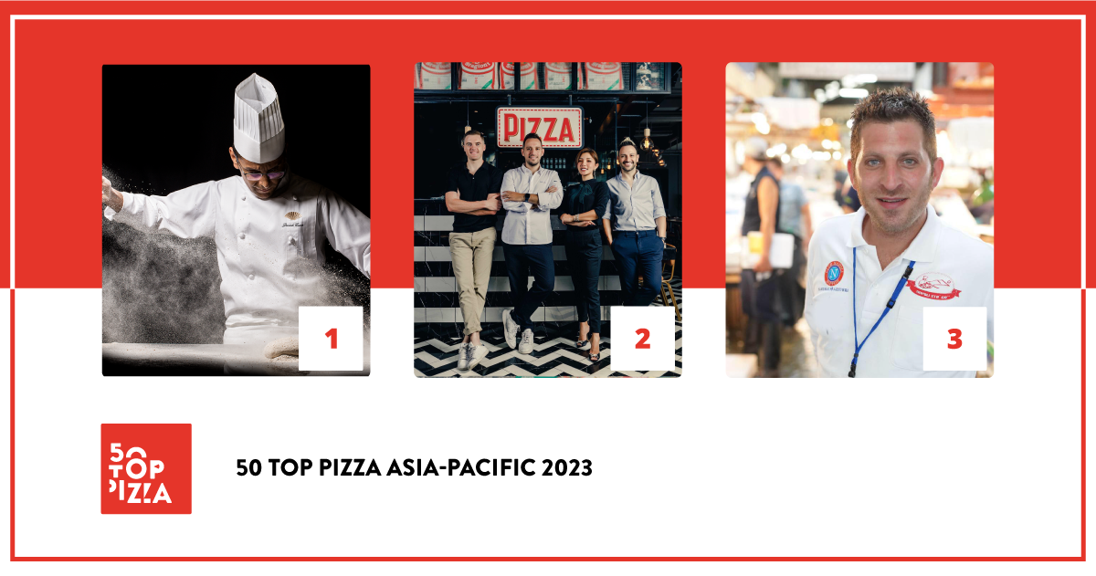 Il podio di 50 Top Pizza Asia-Pacific 2023