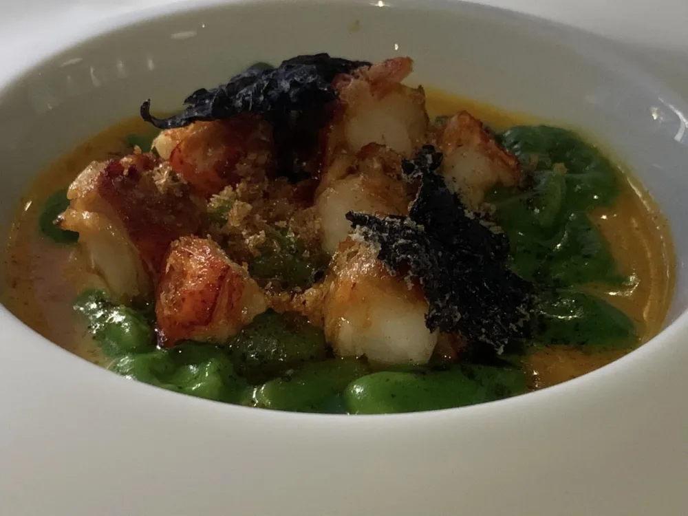 Ristorante Maxi a Capo La Gala, gnocchi di salicornia con astice