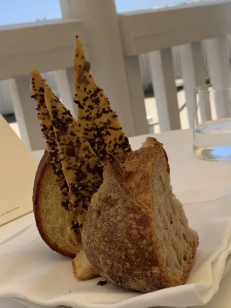 Uliassi a Senigallia, pani e cracker