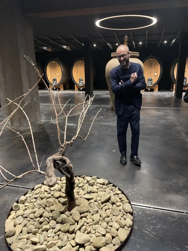 Diego Bosoni nella cantina Lunae