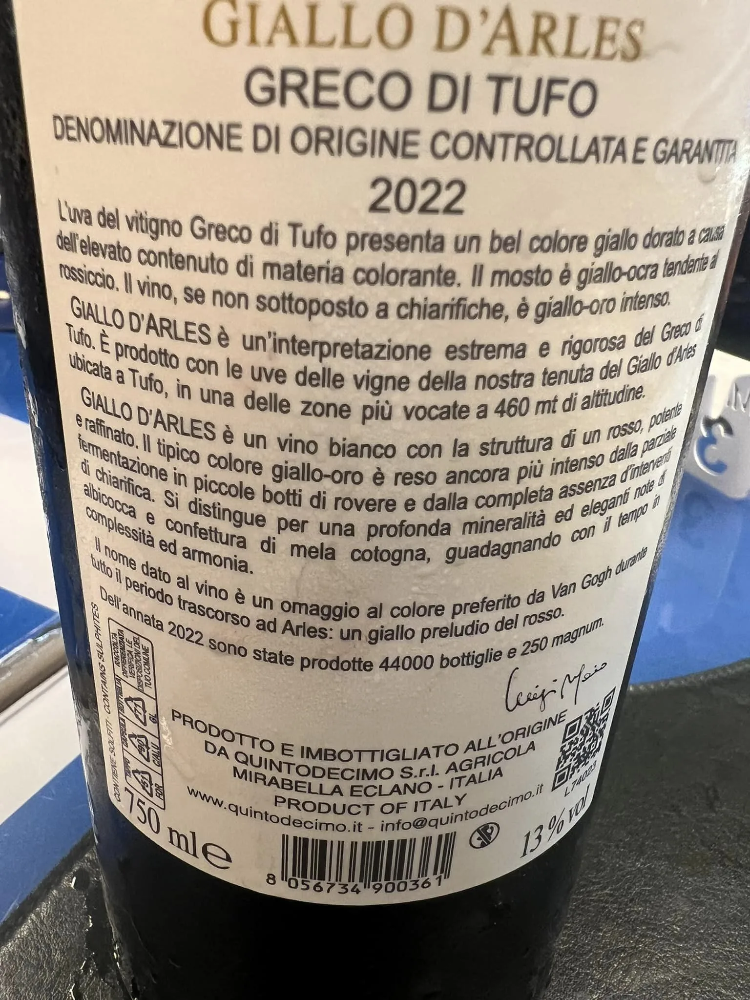 Il Greco di Tufo di Luigi Moio