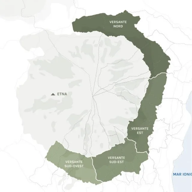 Mappa versanti Etna