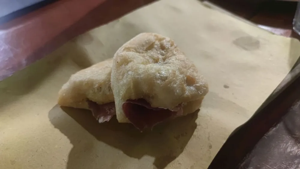 Qui e Ora- pizzocchella fritta farcita