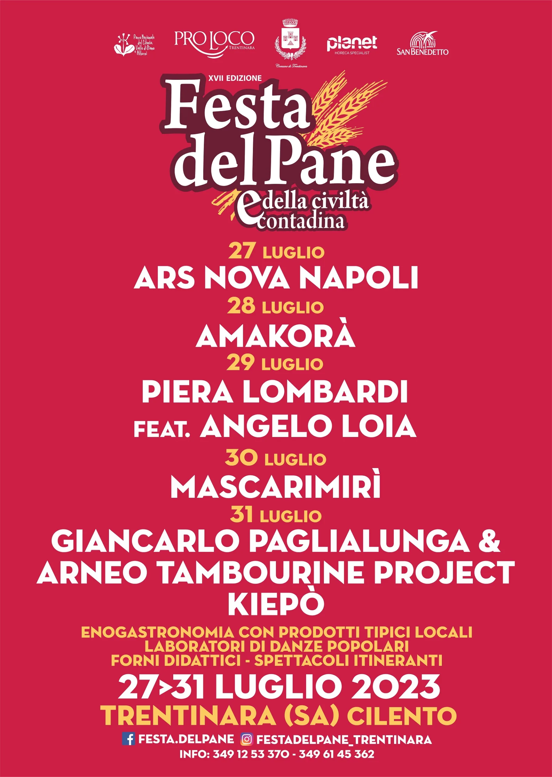 Festa del pane, il programma