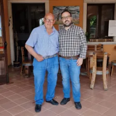 Cantine Antonio Caggiano - Il fondatore Antonio Caggiano con Ambrogio Vallo