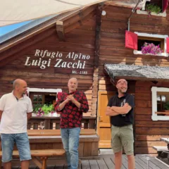 I protagonisti da sinistra Massimo Durì-Chef Stefano Buttazzoni e Roberto Pedi