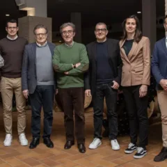 La famiglia Muratori con al centro Riccardo Cotarella