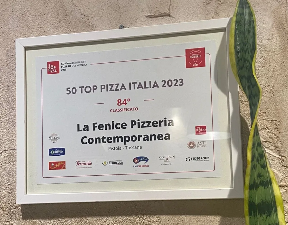 La targa di 50 top pizza
