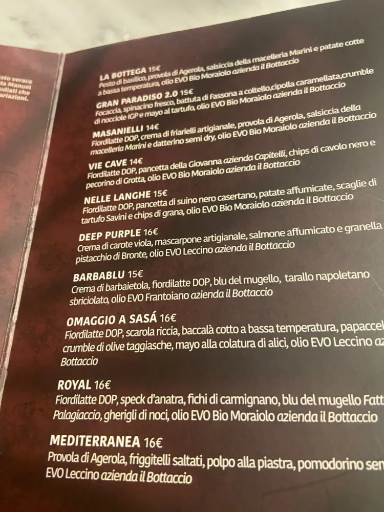 Pizze dedicate ai fratelli Martucci