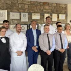Villa Franciacorta e lo staff di Meta con Luca Bellanca