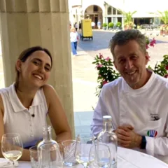 lo chef Florian Bunea con Vera Scarin