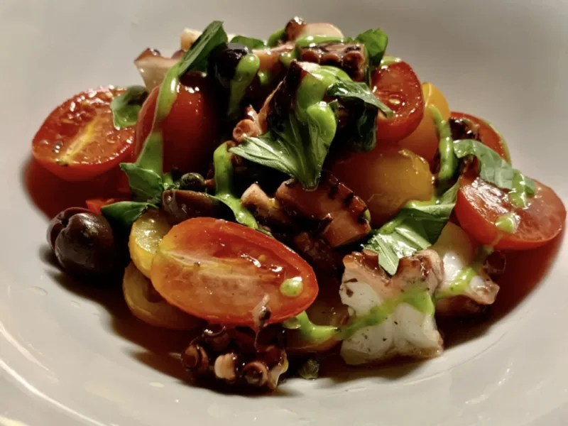 Il Veliero ad Acciaroli, insalata di polpo mediterranea