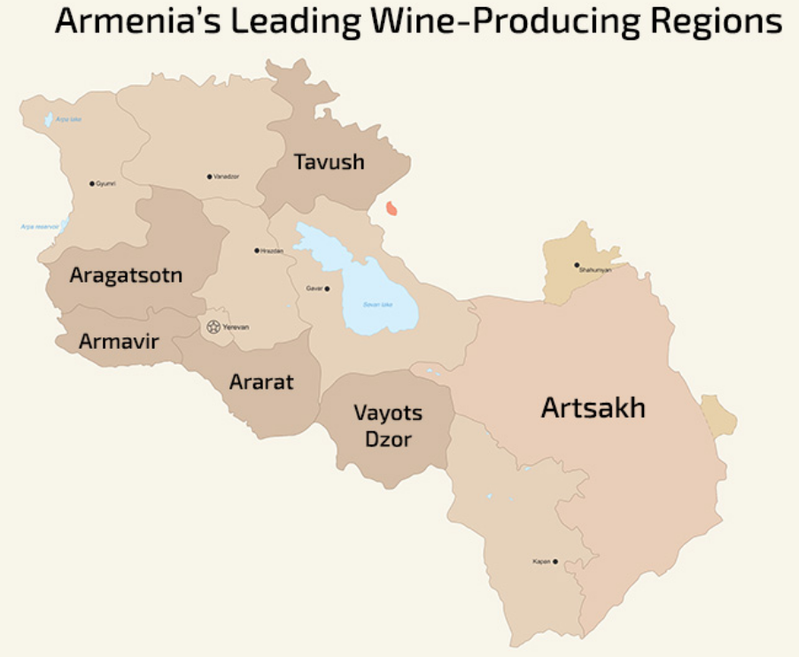 Armenia Wine Regions - Tratta dal sito httpswildarmenia.comblogarmenian-wine