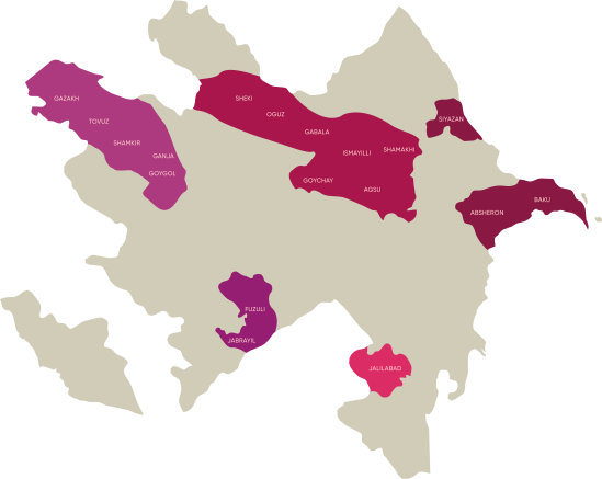 Azebajan wine_map