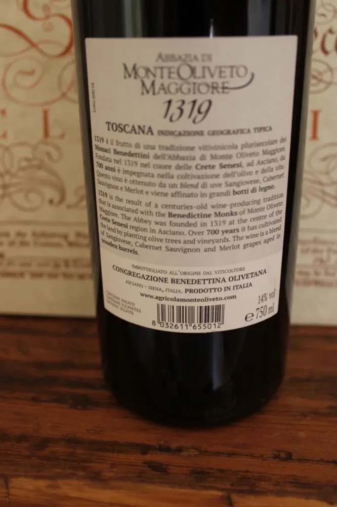 1319 IGT Toscana – Contro etichetta