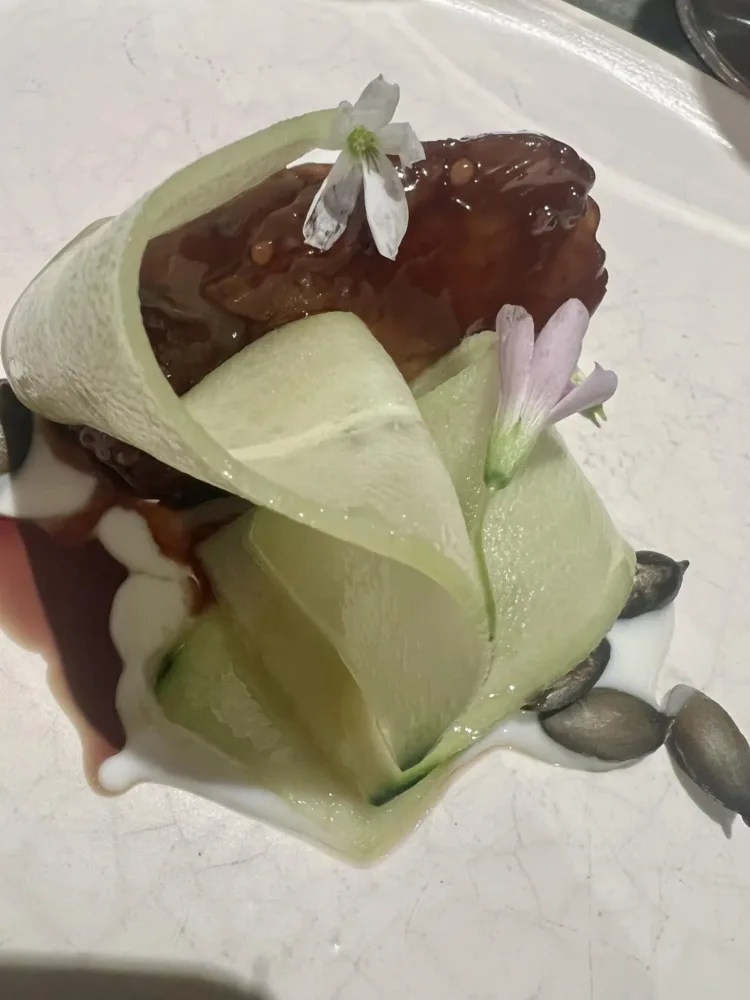 Le Marne Relais - Animella - cuore - su salsa allo yogurt e burro con semo di zucca