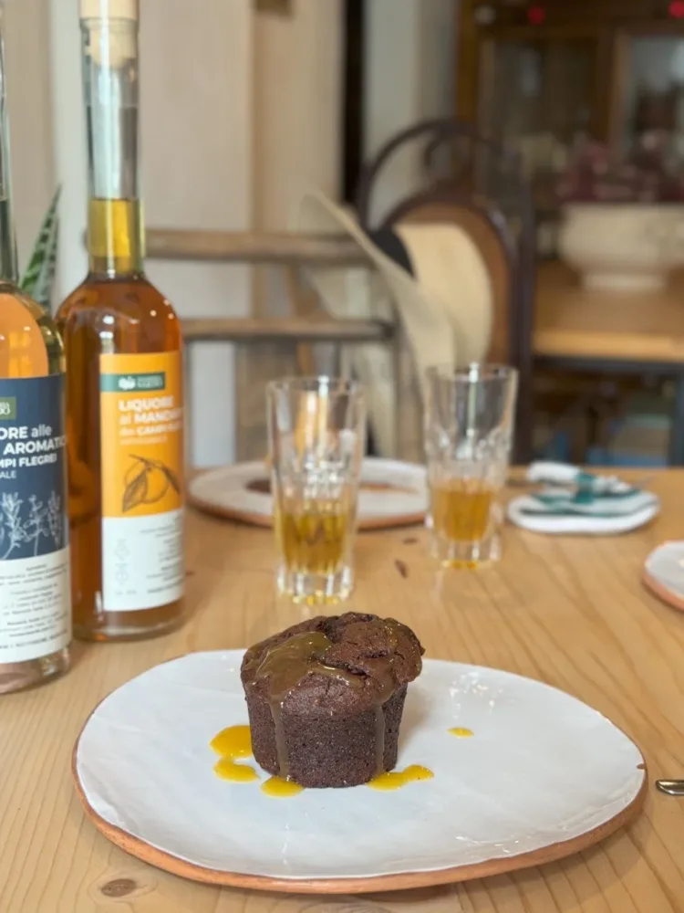 Caprese alle nocciole di Avella e curd all'arancia-Masseria Sardo