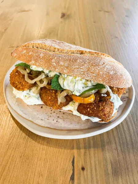Ciabattina con Falafel di Melanzane - Stefano Chieregato