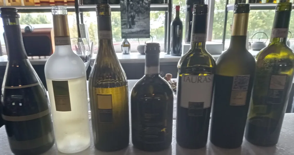 Feudi di San Gregorio Bottiglie di vini degustati