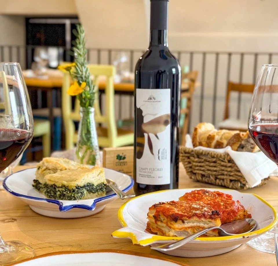 Parmigiana di coste di bietole e la Pizza di bietola e ricotta di bufala -Masseria Sardo