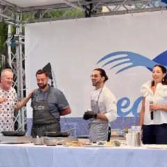 Showcooking con Fabrizio Nonis-Chef Giacomo dalla Pietra-Chef Edoardo Zanelli e Mara Navarria