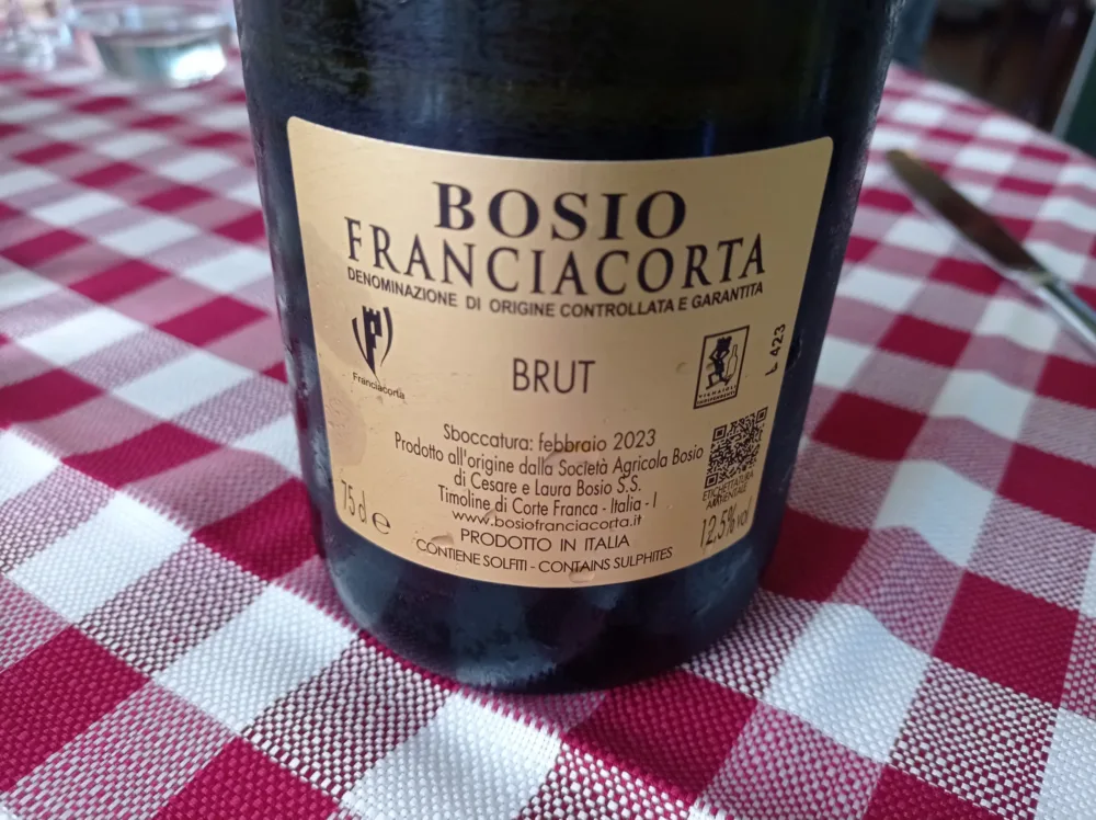 Trattoria Visconti Franciacorta Bianco Brut Bosio Docg 2023