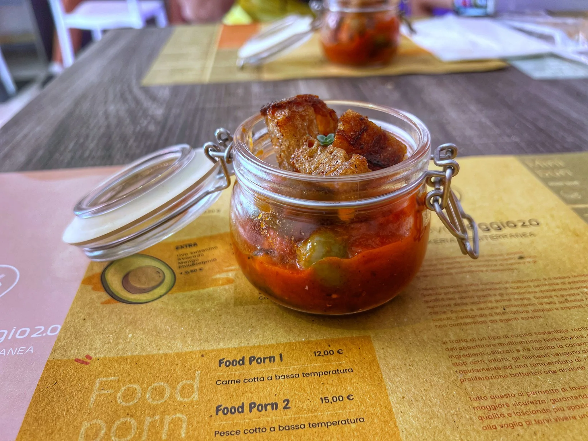 Il polpo alla Luciana con crostini home made