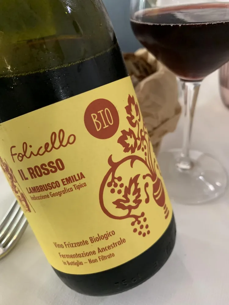 Bianca Trattoria a Roma, il lambrusco