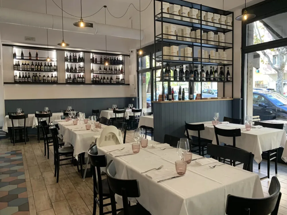 Bianca Trattoria a Roma, la sala