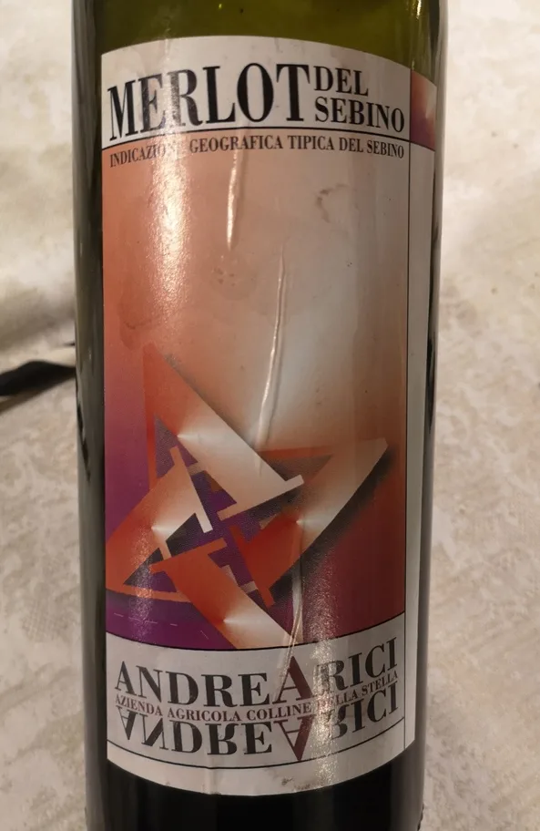 Merlot del Sebino IGT 2001, Andrea Arici - bottiglia