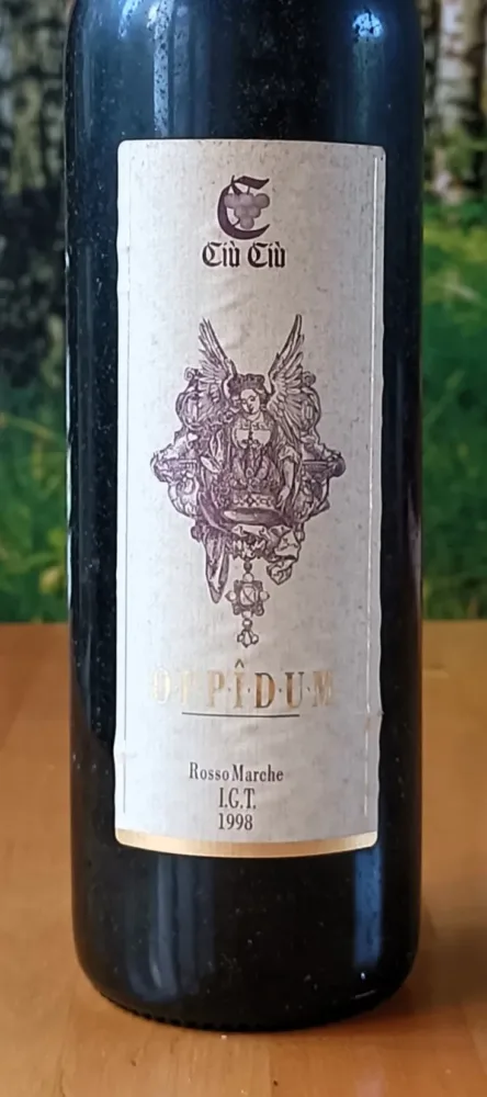 Rosso Marche Igt Oppîdum 1998, Ciù Ciù, Fronte